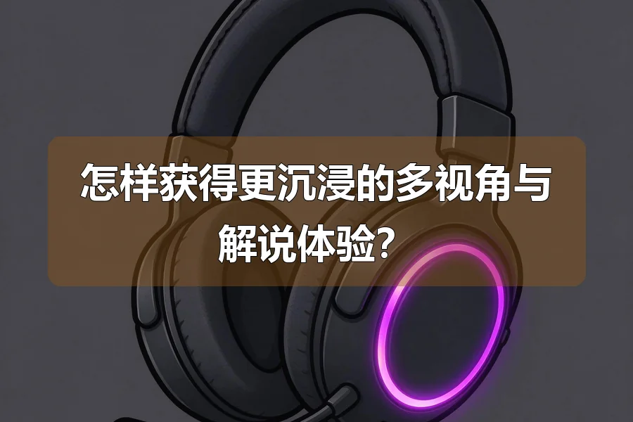 怎样获得更沉浸的多视角与解说体验？